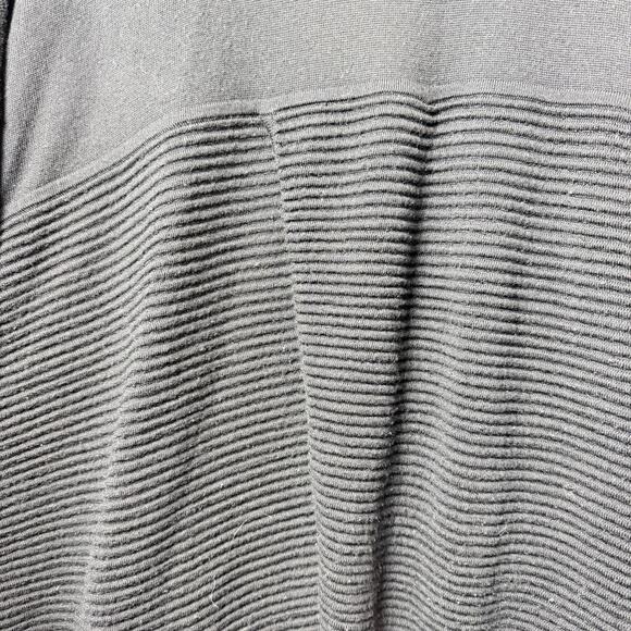 Lululemon Sit In Lotus Wrap II Sweater Cardigan Womens Size 12 Black Merino Wool - Picture 10 of 16